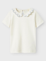 Lil- Atelier Fundo Short Sleeve Slim Top Coconut Milk BLUE