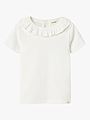 Lil- Atelier Lalo Tan Short Sleeve Slim Top Coconut Milk