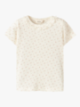 Lil- Atelier Hulla Hua Short Sleeve Slim Top Coconut Milk