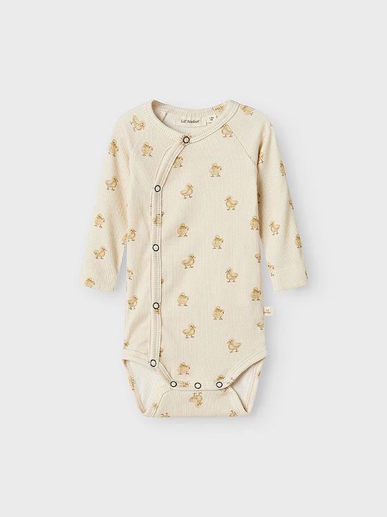 Lil- Atelier Lavo Emo Long Sleeve Slim Wrap Body Turtledove