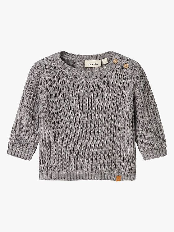 Lil- Atelier Kanto Long Sleeve Knit Ultimate grey