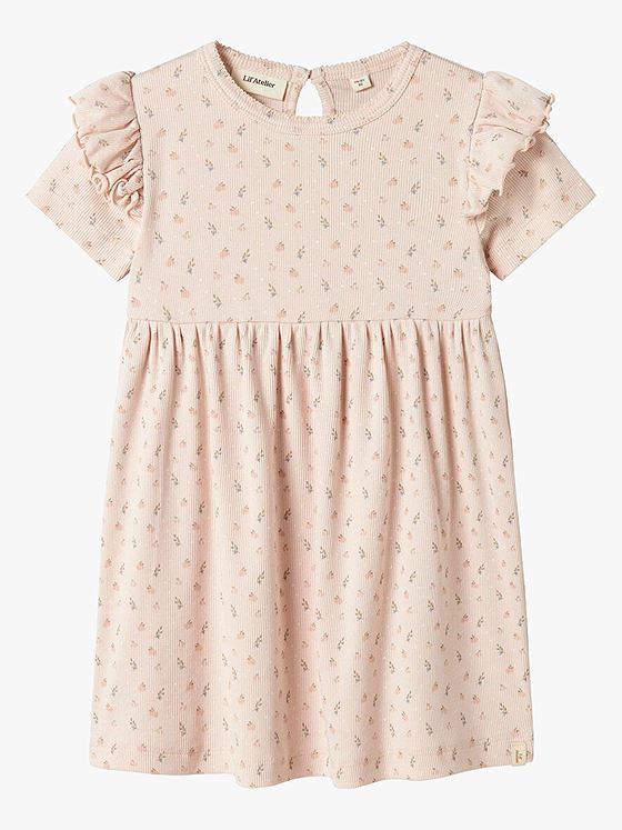 Lil- Atelier Gago Kiv Short Sleeve Dress Peach Blush