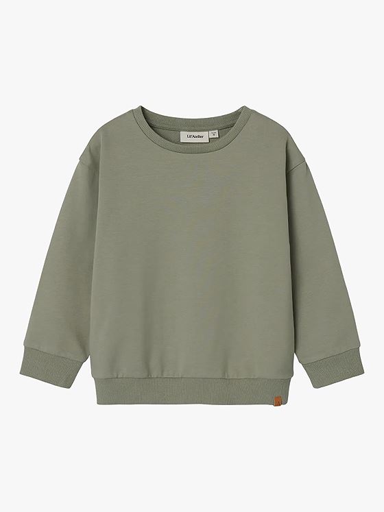 Lil- Atelier Omads Long Sleeve Loose Sweat Seagrass