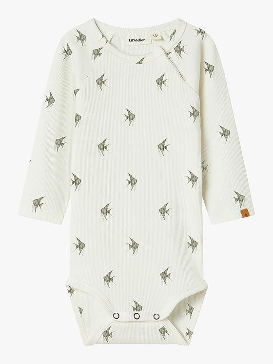 Lil- Atelier Lavo Eni Long Sleeve Slim Body Coconut Milk