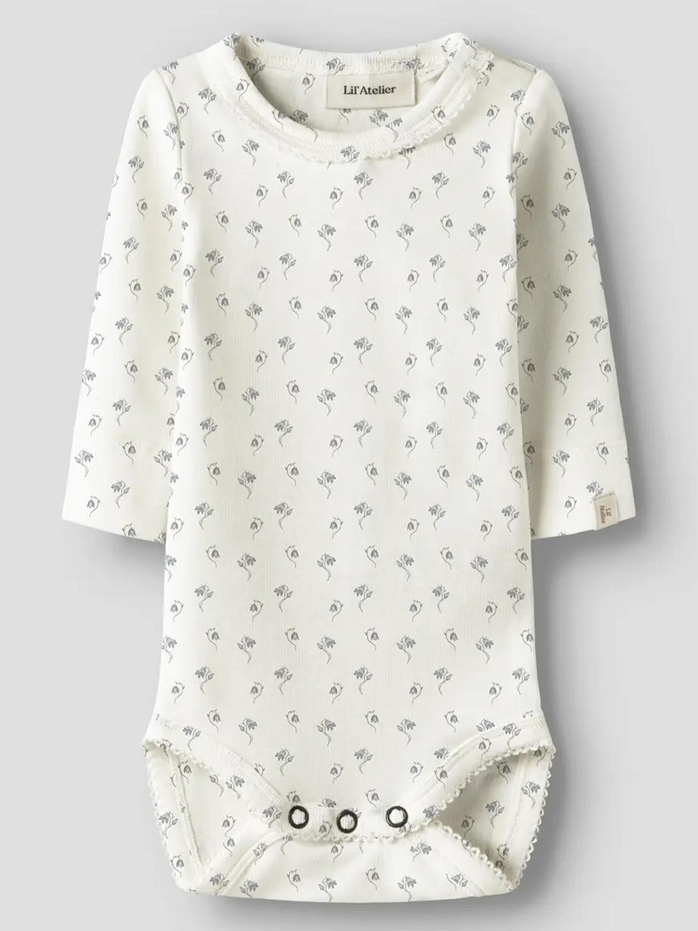 Lil- Atelier Gayo Sag Long Sleeve Slim Body Coconut Milk Bell Flower