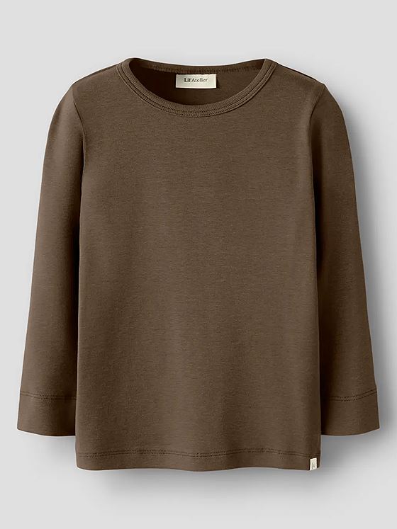 Lil- Atelier Gayo Long Sleeve Slim Top Brun