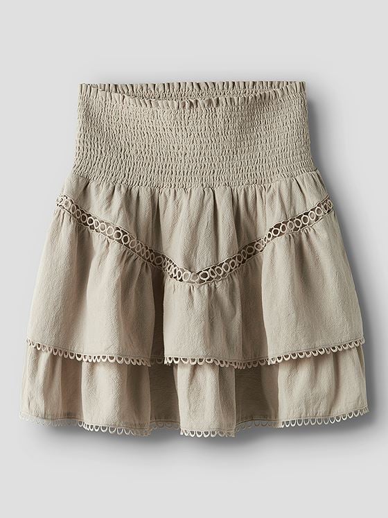 LMTD Hosta Short Skirt Beige