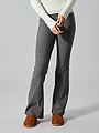 LMTD Lonja Low Waist Bootcut Pant Dark Grey Melange