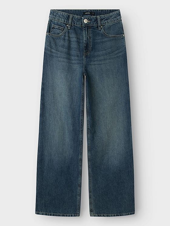 LMTD Bex Denim Straight Pant Medium blue denim
