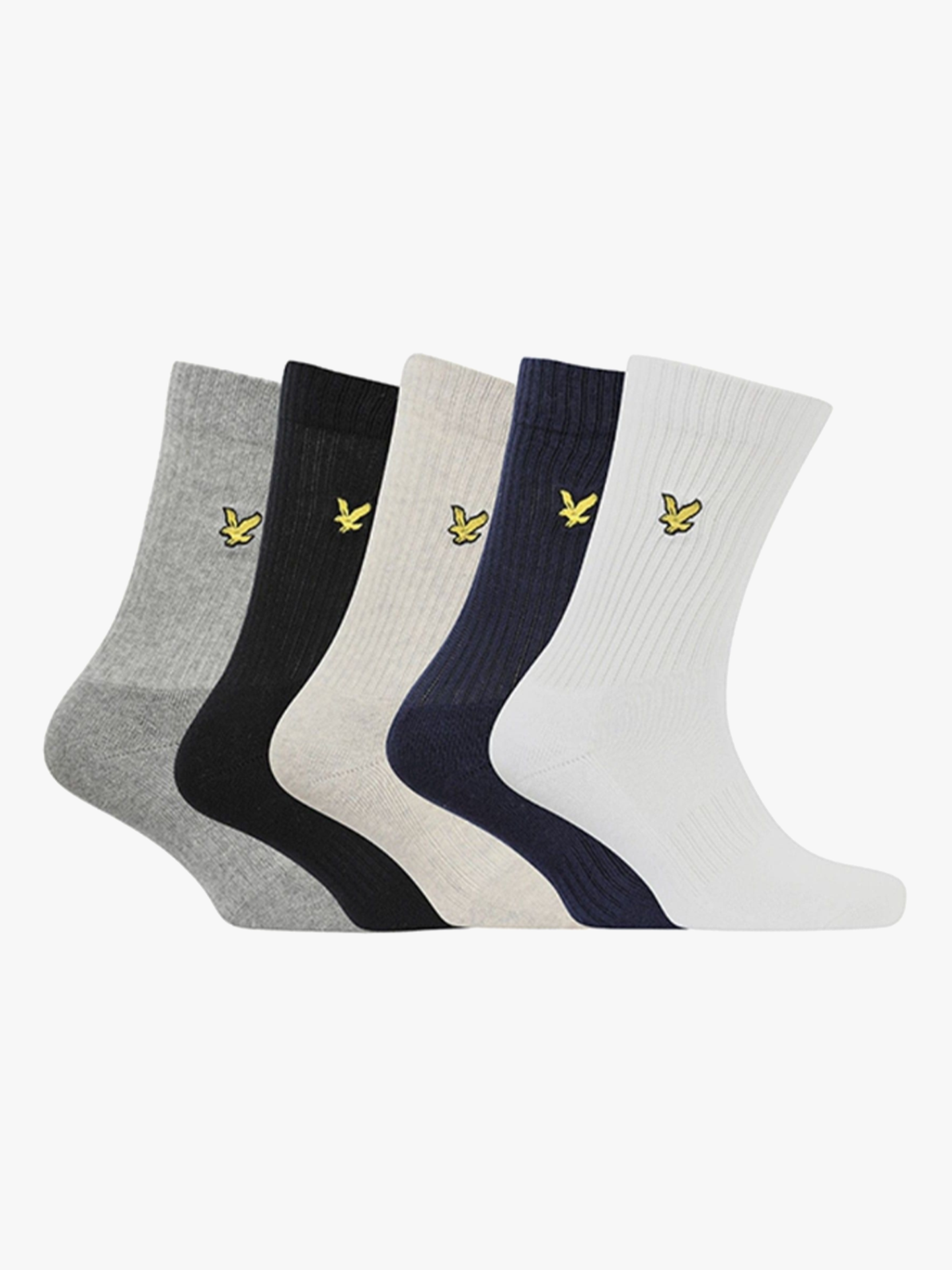 Lyle & Scott Camdyn 5 Pack Sport Socks Bright White