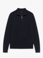 Matinique MAlagoon Half-Zip Pullover Dark Navy Melange