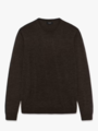 Matinique Grate Wool Pullover Dark Brown