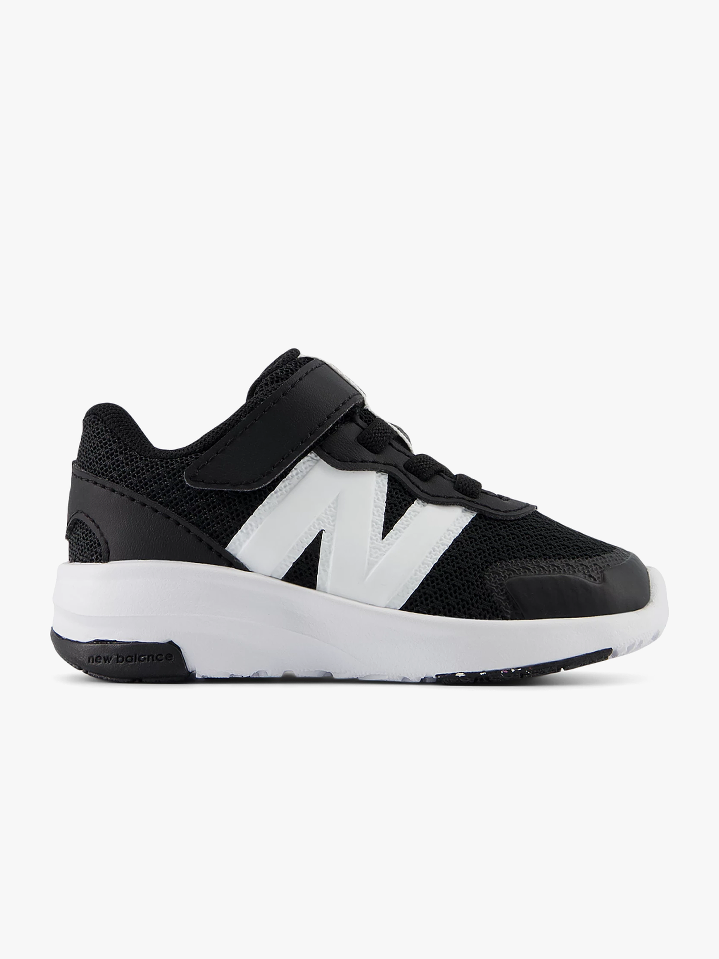 New Balance FreshFoam 578 Kids Bungee Lace with Top Strap Black