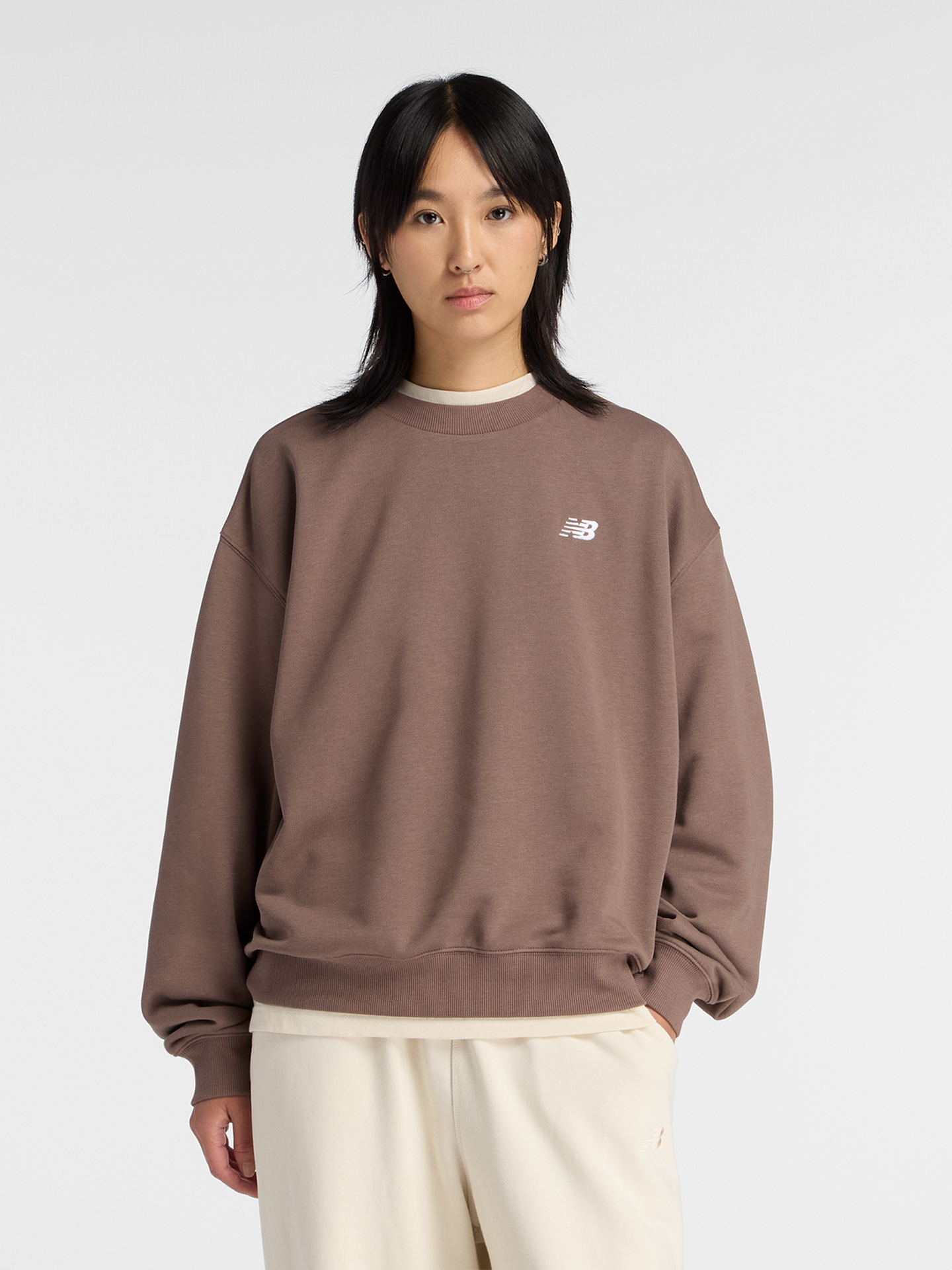 New Balance Sport Essentials French Terry Crew Cortado