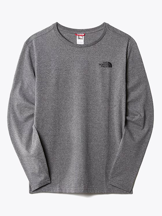 The North Face Long Sleeve Easy Tee Medium Grey Heather