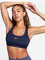 Nike Swoosh Light Support Non-Padded Sports Bra Midnight Navy/ White