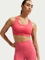 Nike Swoosh Mid-Support Padded Sports Bra Sea Coral / White