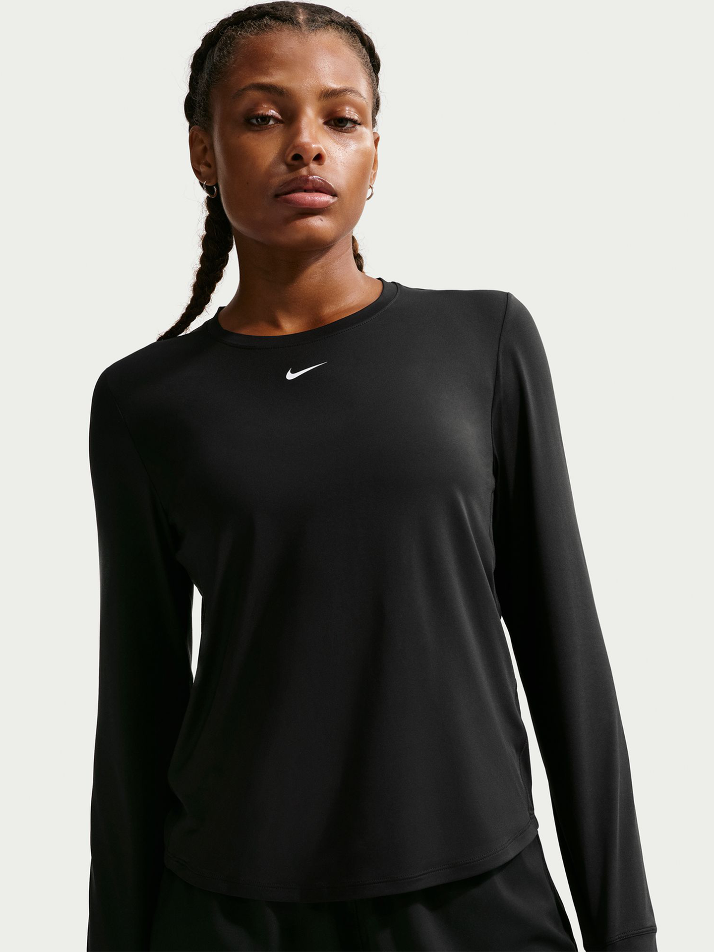 Nike One Classic Dri-Fit Long Sleeve Black / White