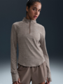 Nike Swift Dri-Fit UV Half-Zip Top Mink Brown / Heather