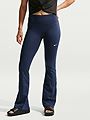 Nike One High-Waisted Flared Leggings Midnight Navy / White