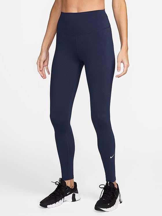 Nike One Dri-Fit High-Rise Tights Midnight Navy / White