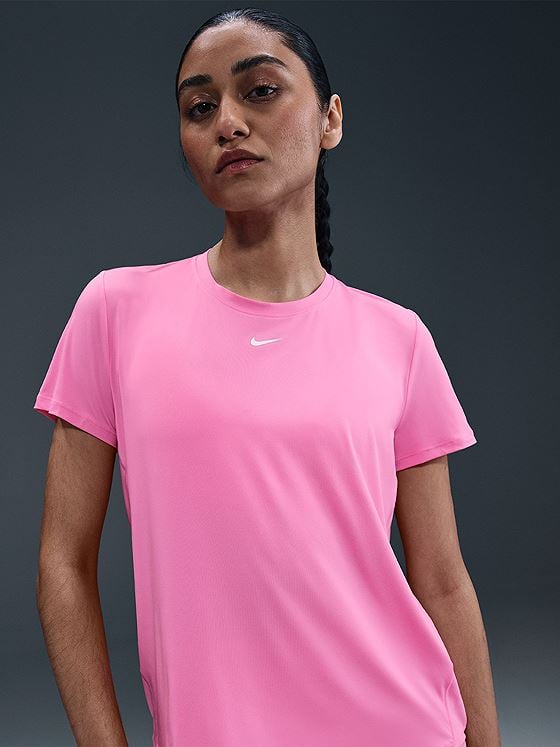 Nike One Classic Dri-Fit SS Top Playful Pink / White