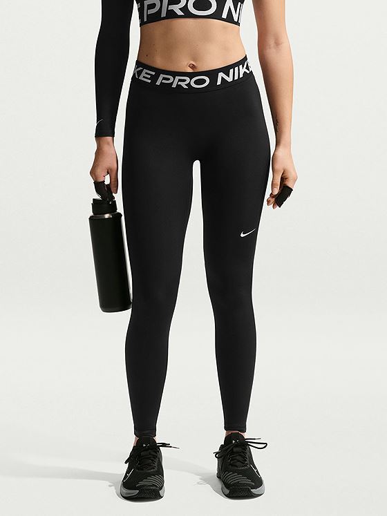 Nike Pro Dri-Fit 365 Mid-Rise Full-Lenght Leggings Useam Black