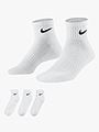 Nike Everyday Cushioned Training Ankle Socks 3pk White / Black