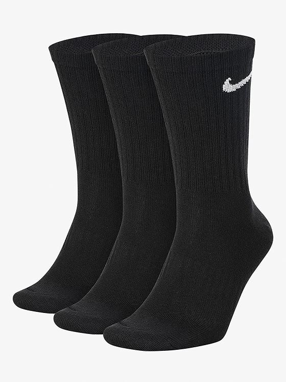 Nike Everyday Lightweight Training Crew Socks 3PK Black / White