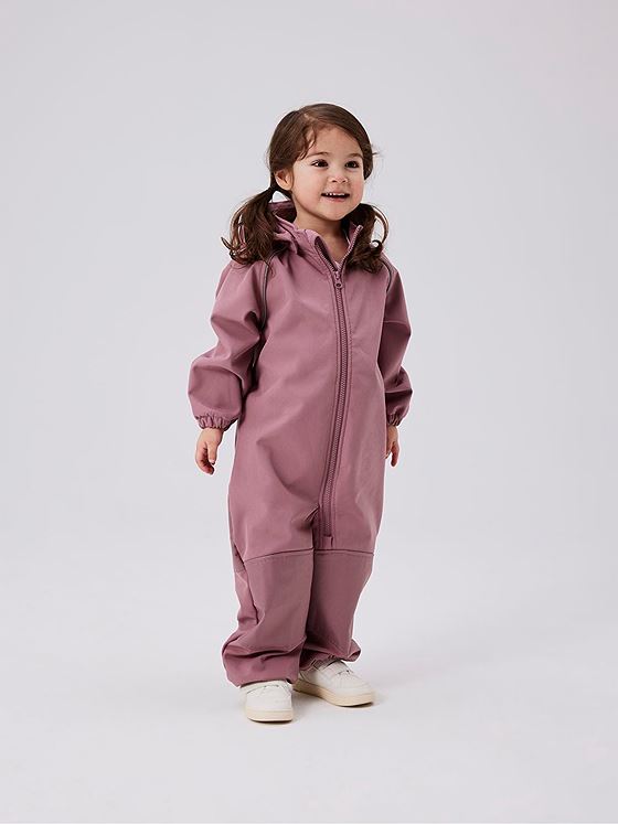 Name It Alfa Softshell Suit Solid Wistful Mauve