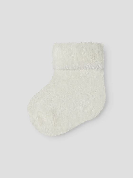 Name It Olli Terry Fluffy Sock Cloud Dancer