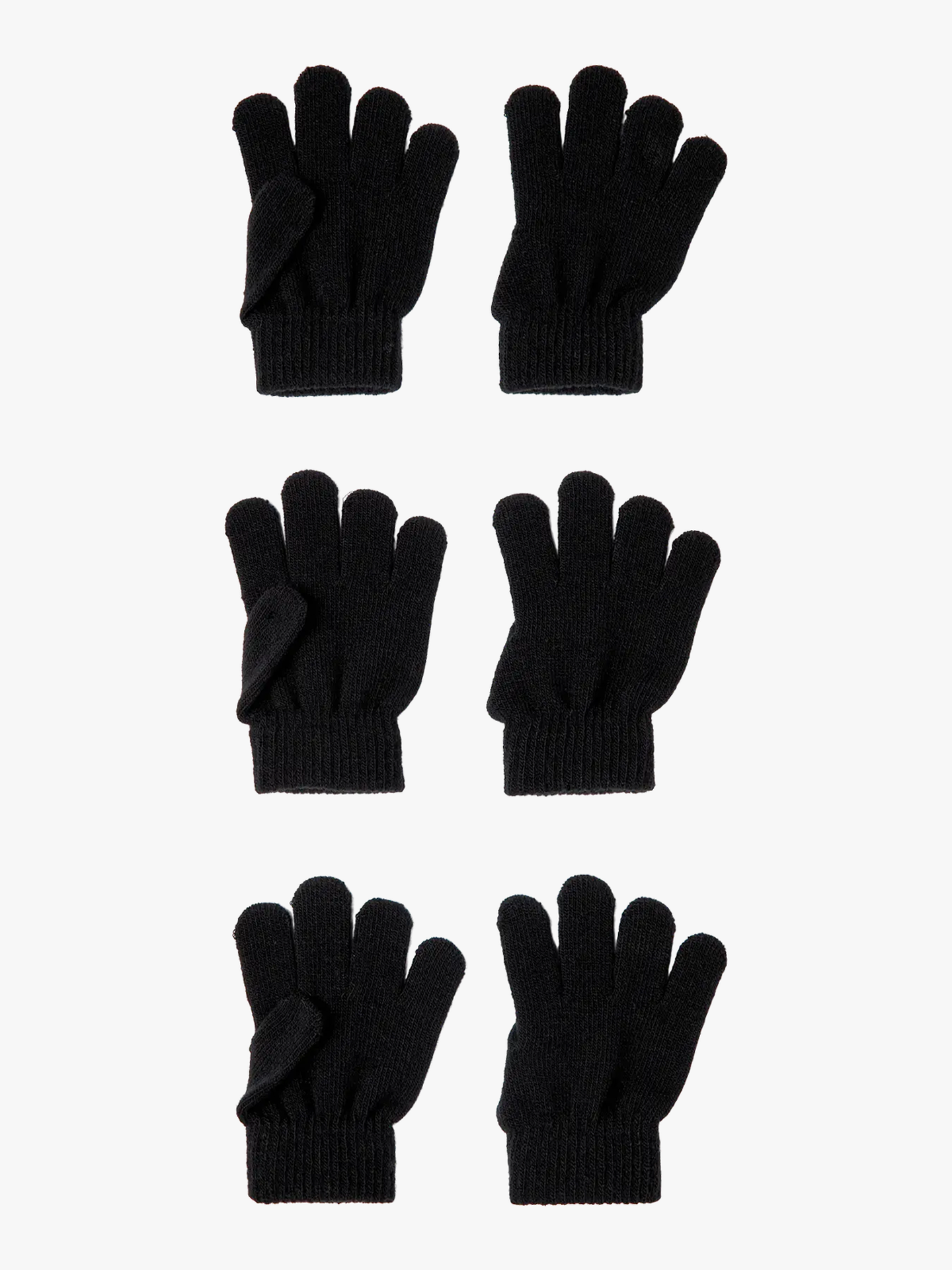 Name It Magic Gloves 3 Pakk Black