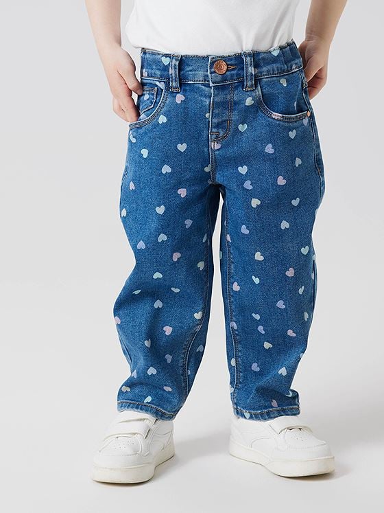 Name It Bella Mom Shaped Jeans 3555-On Denim Blue