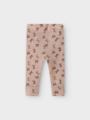 Name It Wang Wool Rib Legging All Over Print Shadow Gray