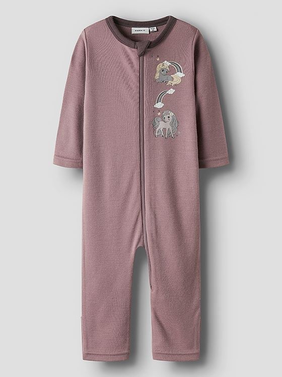 Name It Willit Wool Long Sleeve Suit Antler