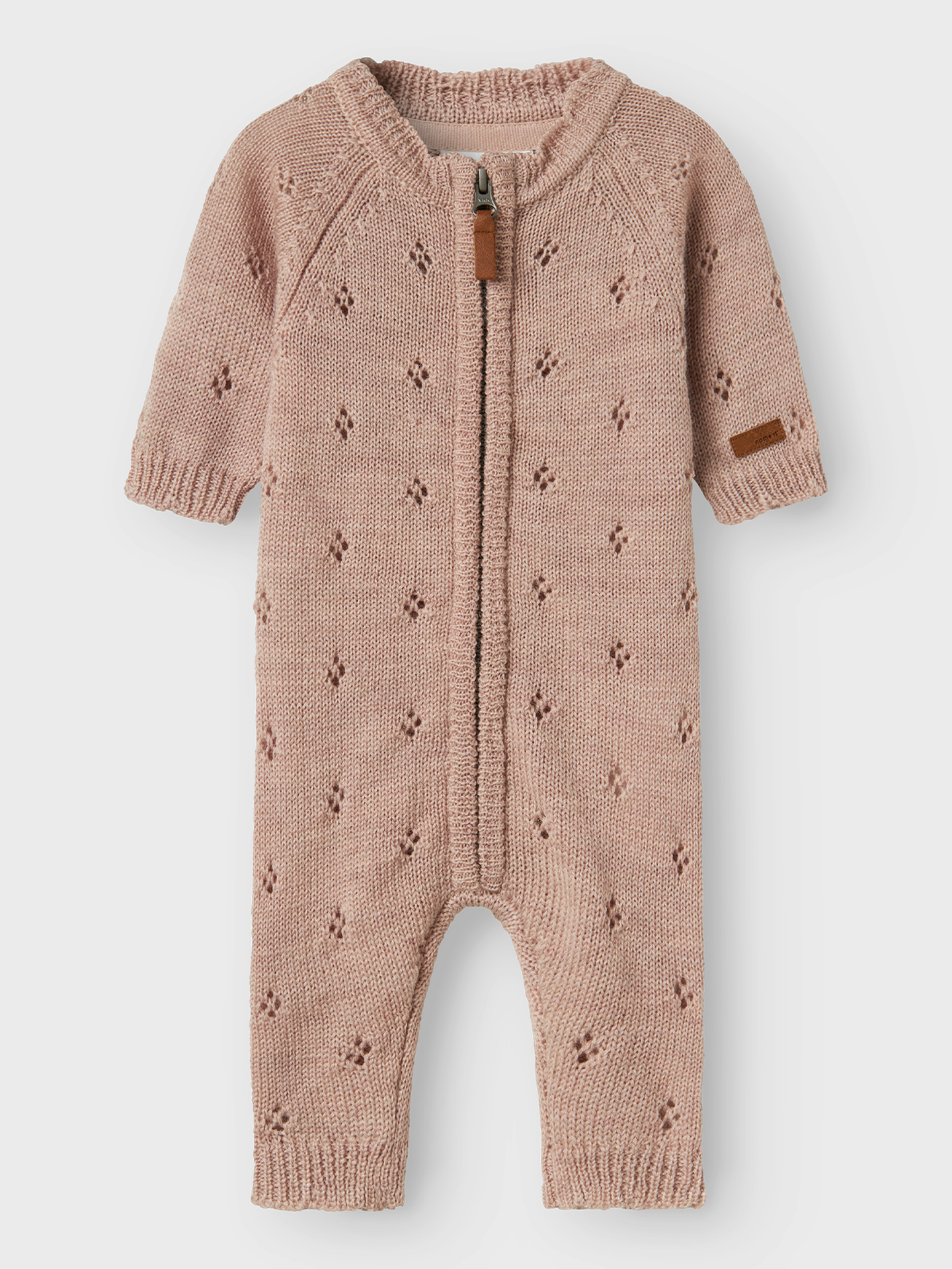 Name It Wrilla Wool Long Sleeve Knit Suit Shadow Gray