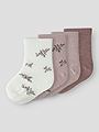Name It Wak Wool Blend 4 Pack Sock Shadow Gray