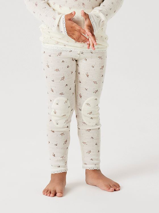 Name It Wang Wool Needle Legging Snow White