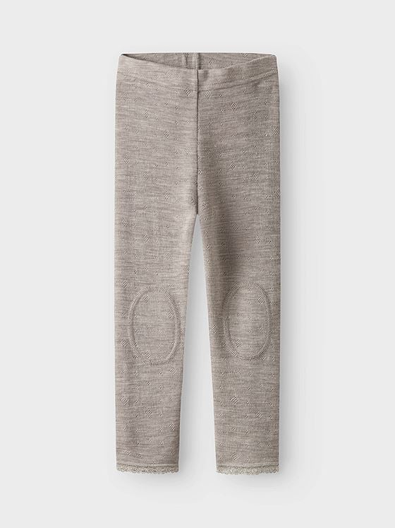 Name It Wang Wool Neddle Legging Solid Satellite