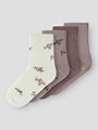 Name It Wak Wool Blend 4 Pack Sock Shadow Gray