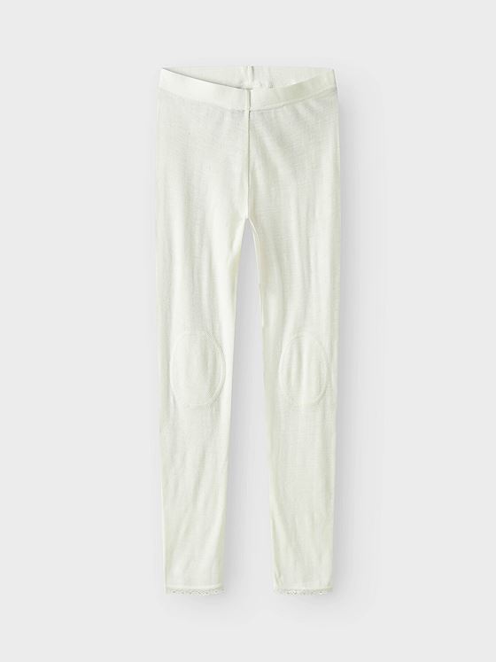 Name It Wang Wool Needle Legging Solid Snow White