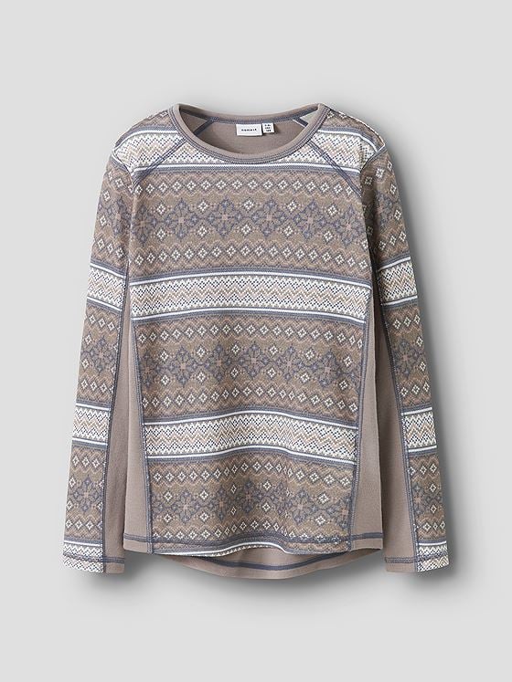 Name It Willto Wool Long Sleeve Top Satellite