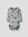 Name It Wang Wool Rib Long Sleeve Body All Over Print Micro Chip