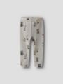 Name It Wang Wool Rib Longjohn All Over Print Nacreous Cloud