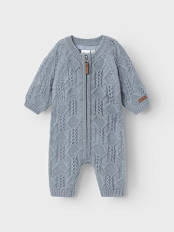 Name It Wrilla Wool Long Sleeve Knit Suit Tradewinds