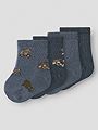 Name It Wak Wool Blend 4 Pack Sock Folkstone Gray