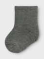Name It Waksi Wo/Bl Terry Sock Dark Grey Melange