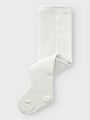 Name It Wakma Wool Blend Rib Pantyhose Snow White