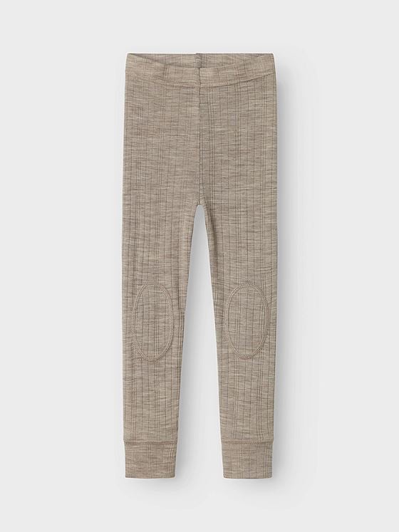 Name It Wang Wool Needle Longjohn Solid Satellite