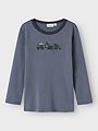 Name It Willow Wool Long Sleeve Top Folkstone Gray